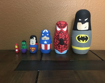 superhero nesting dolls