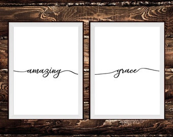 Amazing Grace Wall Art amazing grace print | etsy Amazing Grace Wall Art amazing grace print | etsy