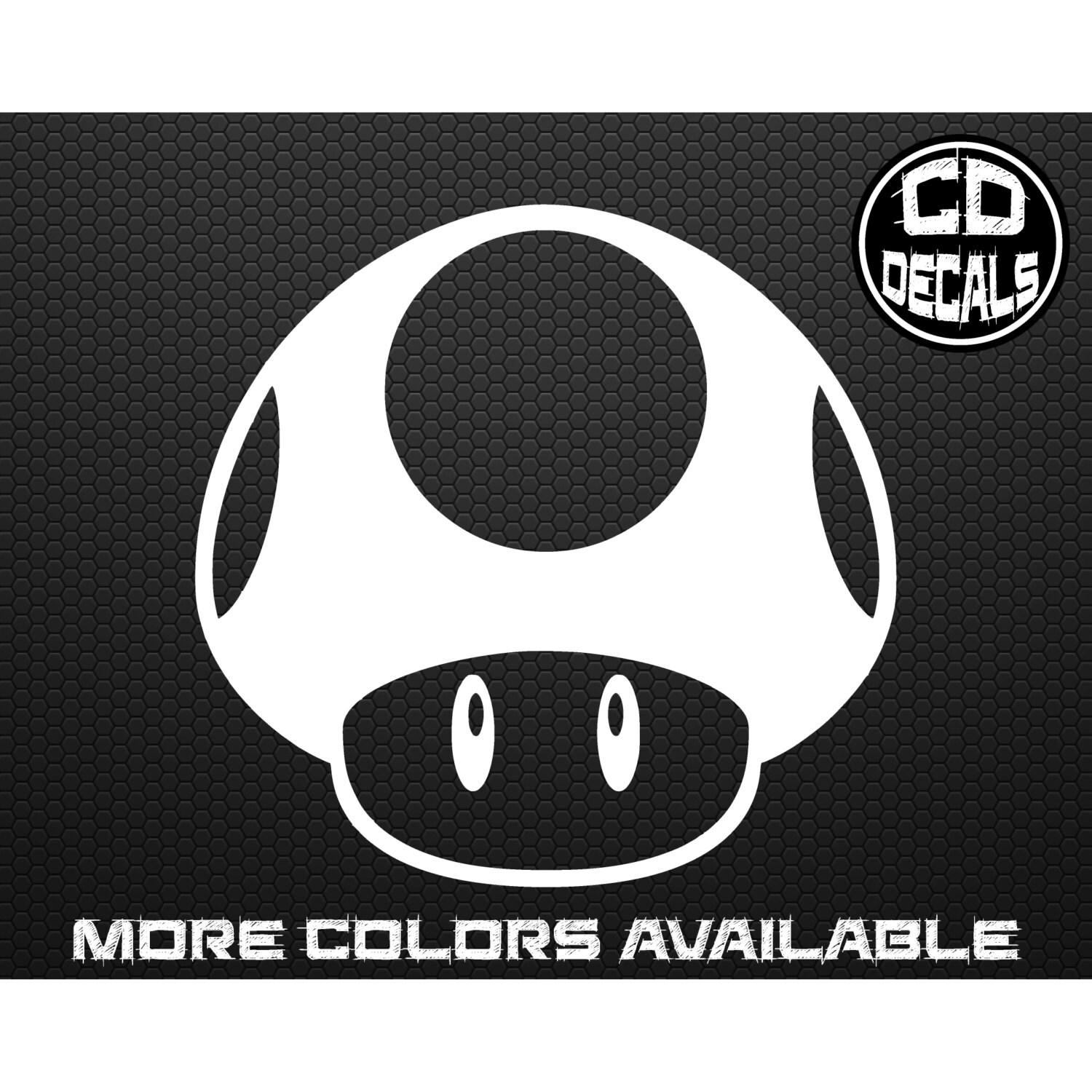 Mario Mushroom Vinyl Car Decal by cddecals on Etsy