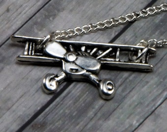 Vintage Airplane Necklace - Vintage Plane Necklace - Mothers Day - Gifts for Her - Womens Jewelry - Airplane - Necklace - Wanderlust - Gift