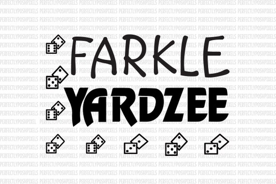 Download SVG Yardzee Farkle Printable and SVG Yardzee Decal Design