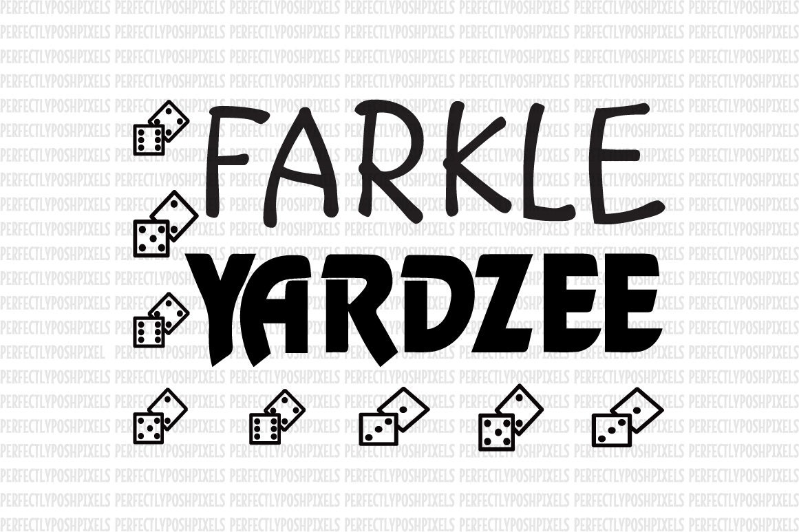 Download SVG Yardzee Farkle Printable and SVG Yardzee Decal Design