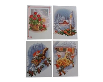 20 Pcs Lars Carlsson Vintage Christmas Cards