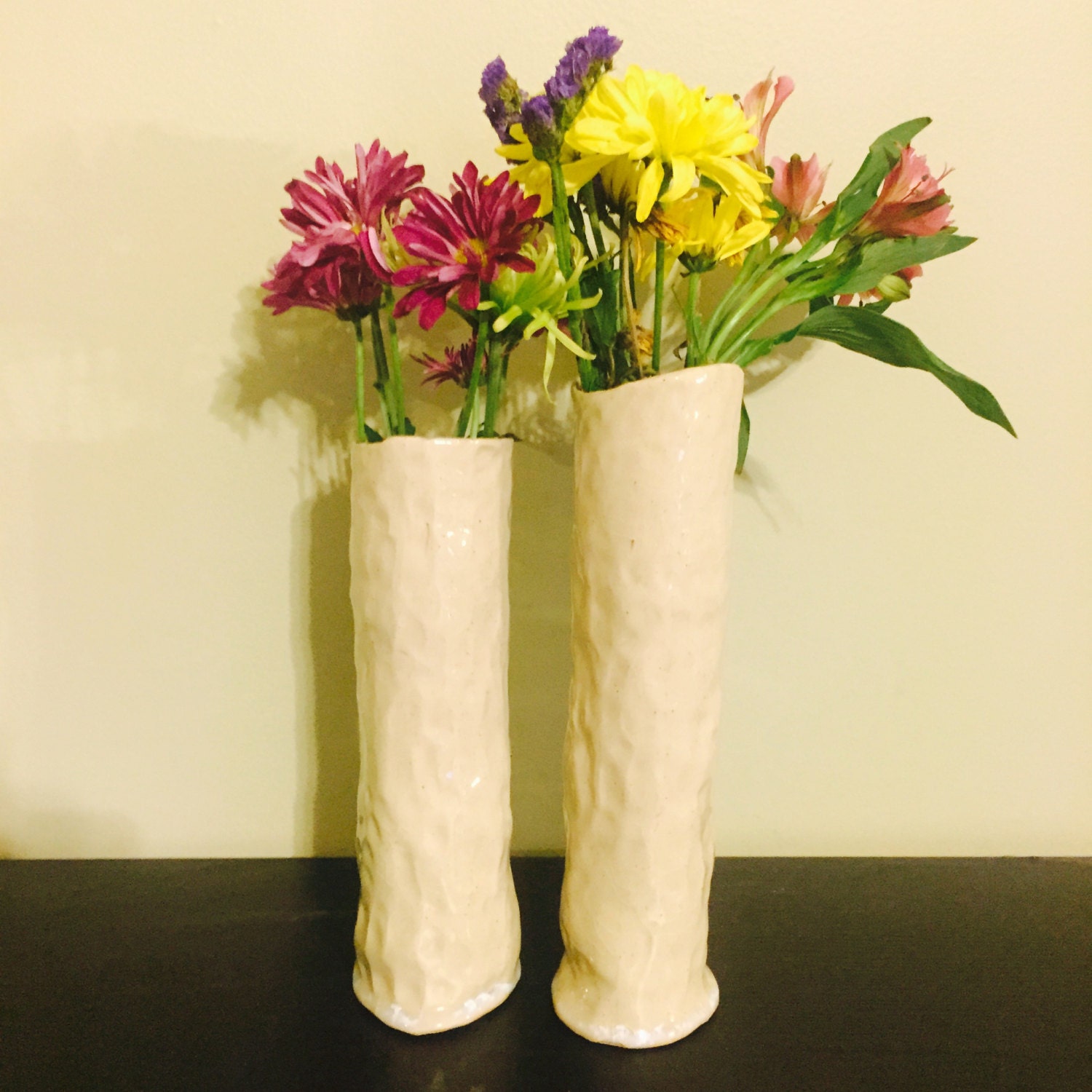 Set of Skinny Vases by KarissasClay on Etsy