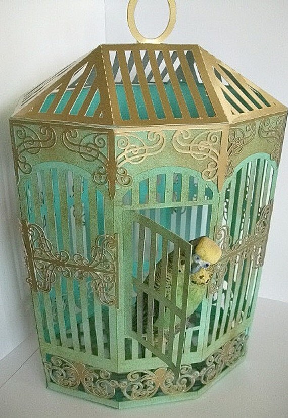 Download Vintage Bird Cage 3d model papercraft SVG (Cricut ...