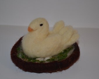 Needle felted bird :-)