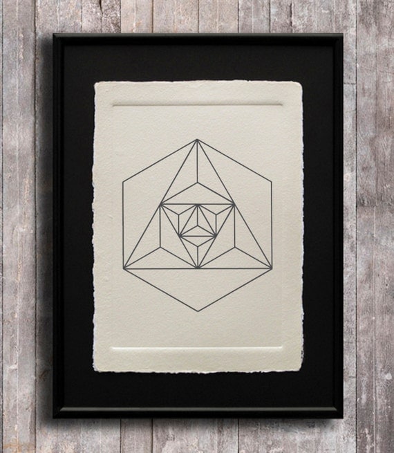 Sacred Geometry wall art 8x11 print home decor by SouthPress