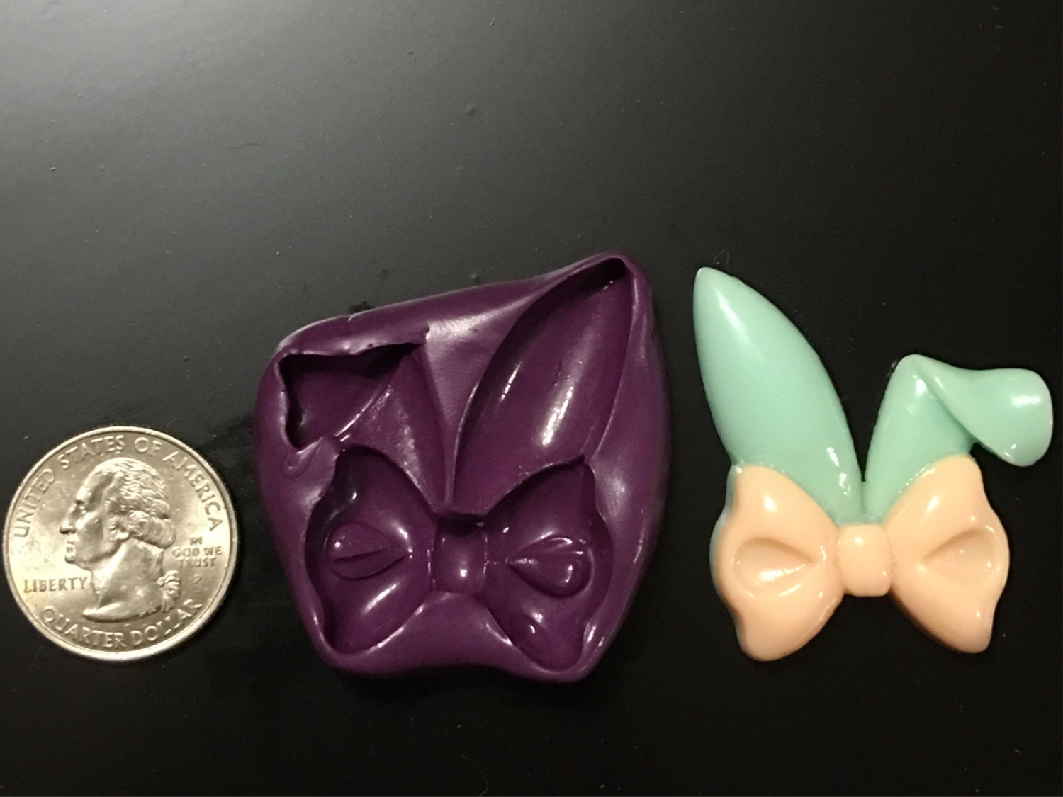 Large Bunny Ear Silicone Mold. Easter Silicone Mold. Food Safe