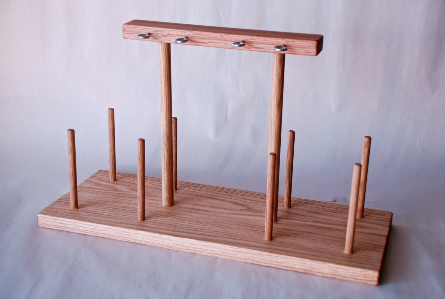 Wooden Yarn Warp Cone Spool Holder Guide by WindhavenFiberTools