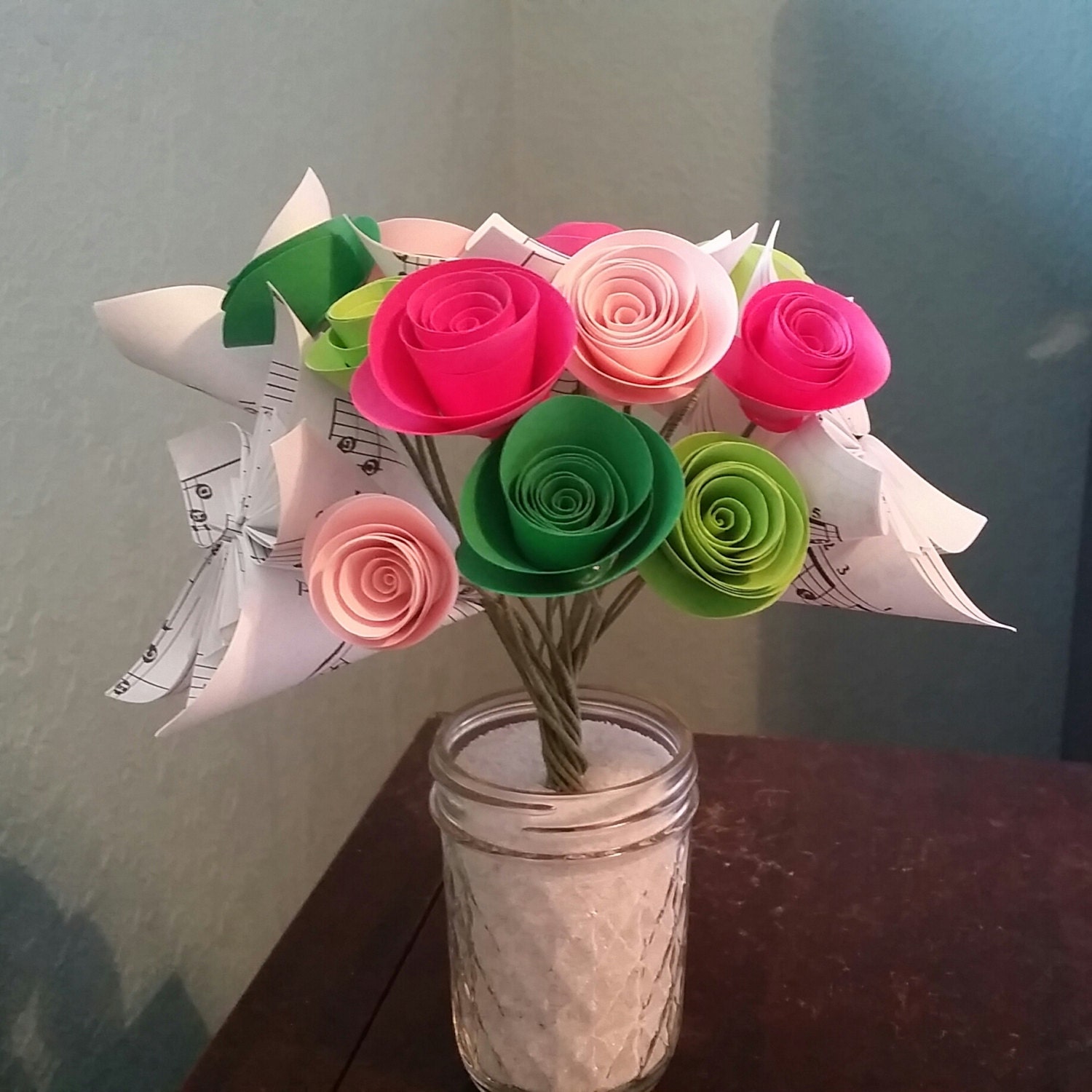 Paper Flowers Origami Rose Origami Flower Birthday Gift