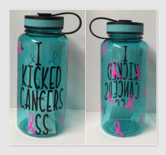 Breast Cancer Water Bottle 24 oz Water Bottle Cancer