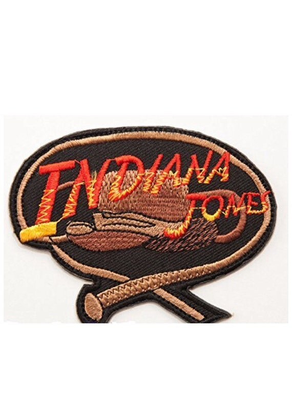 Indiana Jones Patch Embroidered Iron /Sew on Badge Costume