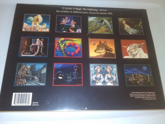 1995 Magic The Gathering Sealed Calendar
