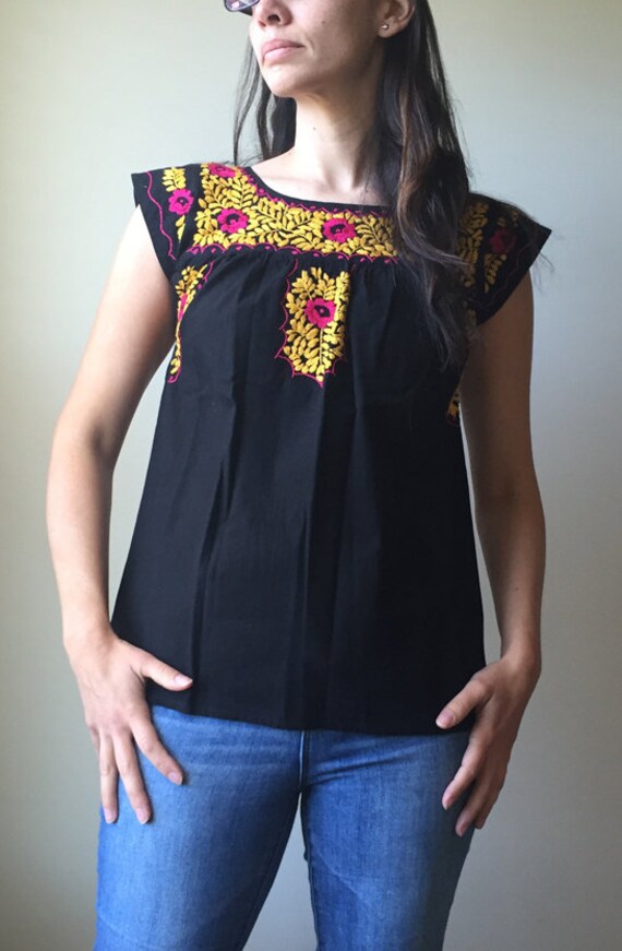 women's mexican embroidered tops