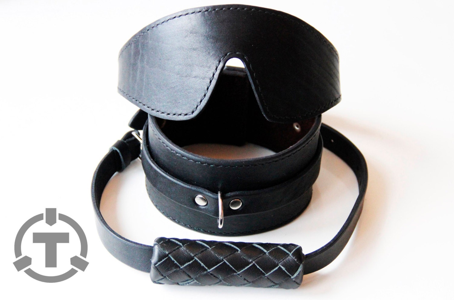 Bondage set: Collar Mask Gag. by BDDSSMToys on Etsy