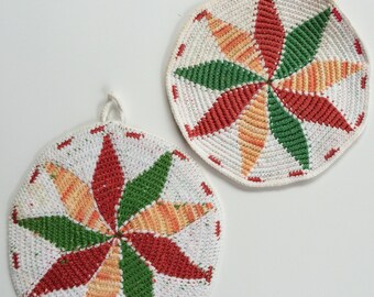 Vintage Pinwheel Hot Pads