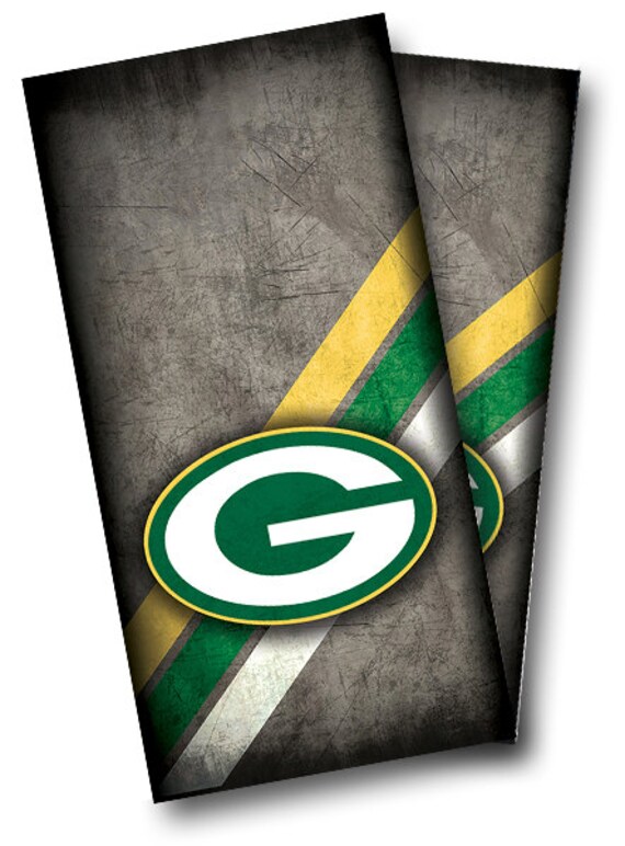 GREEN BAY PACKERS Cornhole Wrap Wraps Set High Quality Vinyl