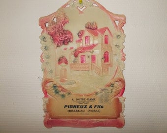 French Wall Calendar, French Vintage Calendar, 1940's Calendar , Pigneux & Fils Mirebeau Vienne, Advertising Calendar , French Decor ,