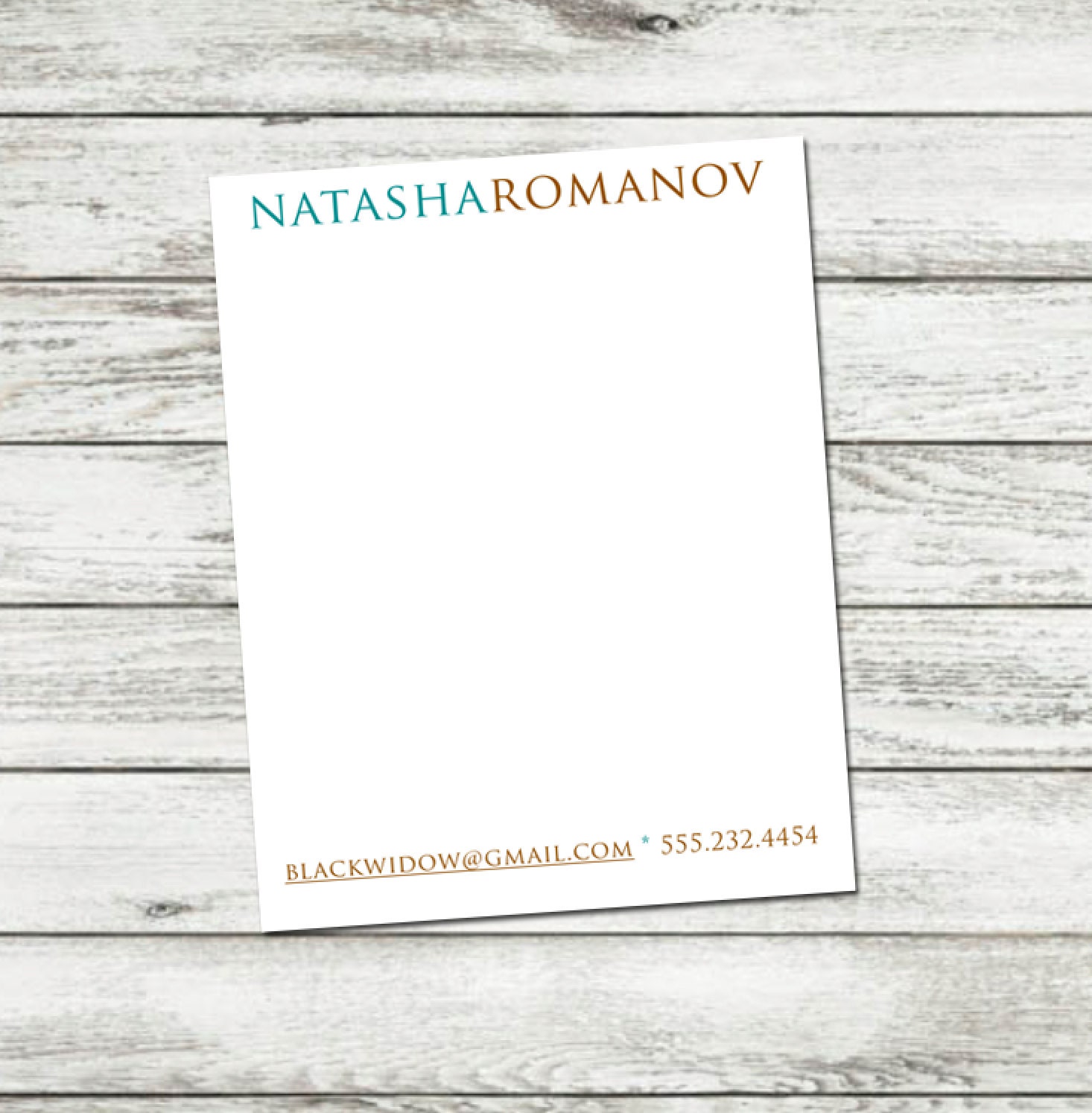 Notepad Personalized Notepad Custom Name Note Pad Custom
