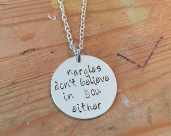 Nargles Dont Believe In You Either Necklace Bangle Keychain Harry Potter Inspired Luna Lovegood