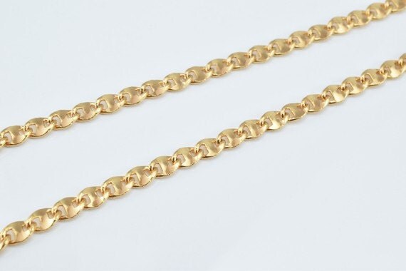 18K Gold Filled Chain 17 Inch Square Cg99