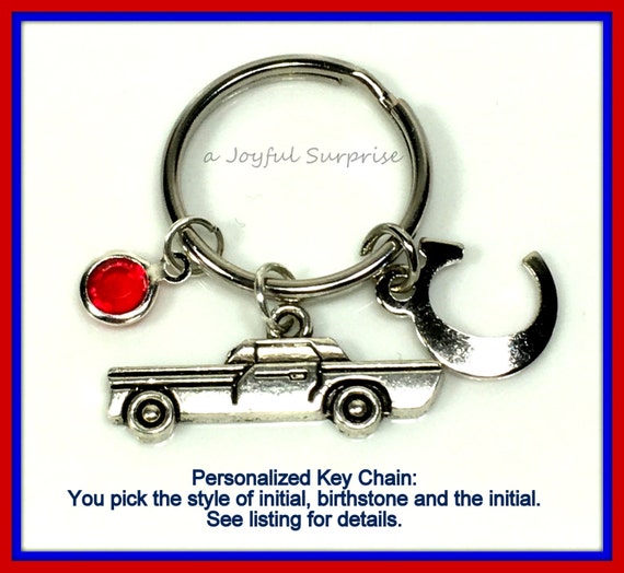 SALE Personalized Classic Car Keychain Silver Car Key