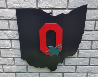 Wood Ohio State Sign, Ohio Wood, Ohio State Buckeyes Wall , Ohio State Wall ,Wood Ohio State Wall Decor, OSU , Buckeye Wall Decor