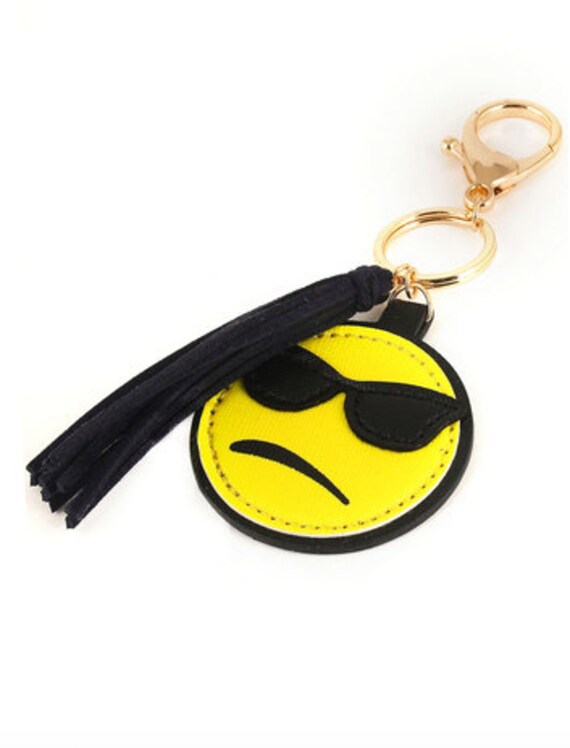 emoji keychain tassel keychain emoji emoji by Scarlettaa on Etsy