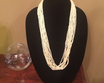 Never worn new price freshwater pearl necklace extra long vintage