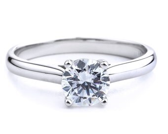simple solitaire engagement rings