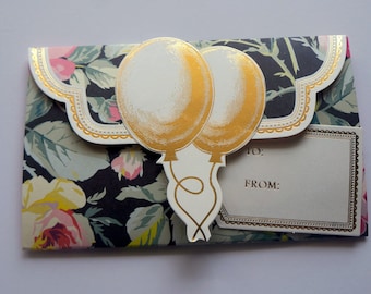 Birthday Gift card holder, Wallet Gift Card Holder, All Occasion gift, New baby, money holder