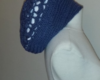 Beanie beret 100% wool soft