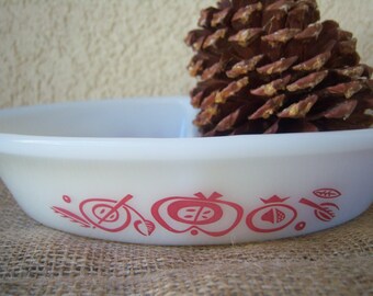 Vintage Glassbake Divided Dish J-239