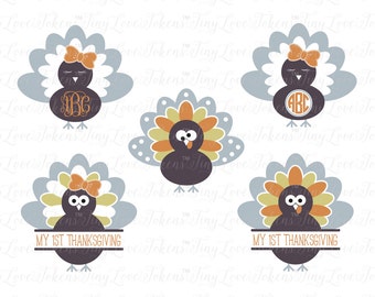 My Sweet Turkey Design for Silhouette and other craft cutters (.svg/.dxf/.eps/.pdf/.png)