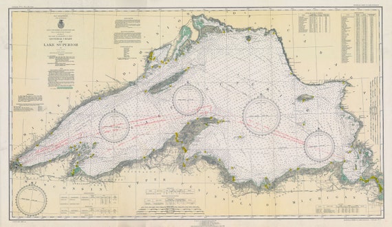 31 Lake Superior Depth Chart - Maps Database Source