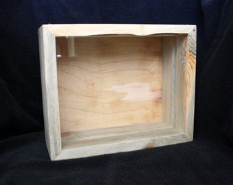 Hand Made Rustic Rocky Mountain Beetle Kill Shadow Box, Display Photos - Memorabilia - Your Favorite Vacation Items