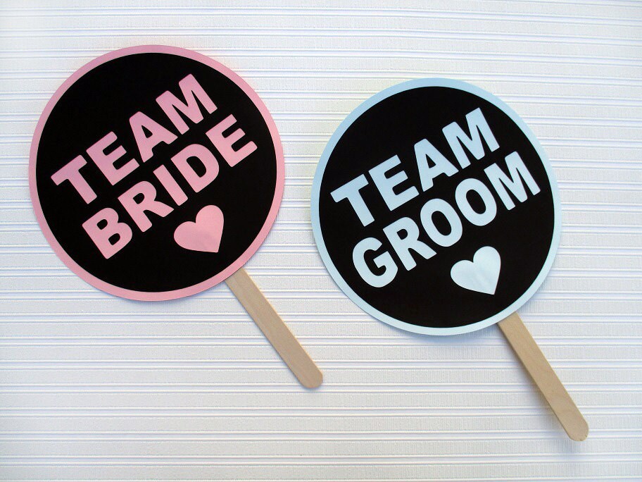 Printable Wedding Photo Booth Signs Team Bride