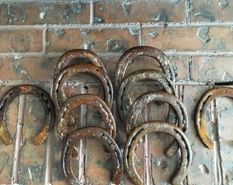 30 Rustic, Vintage, Used Horseshoes-Lot of 30