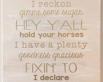 Southern sayings | Etsy