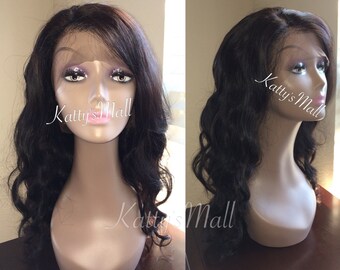 Lace front wig 100% brazilian virgin hair wig, human hair wig, lace front wig, lace wig, bodywave wig full lace wig,lace wig