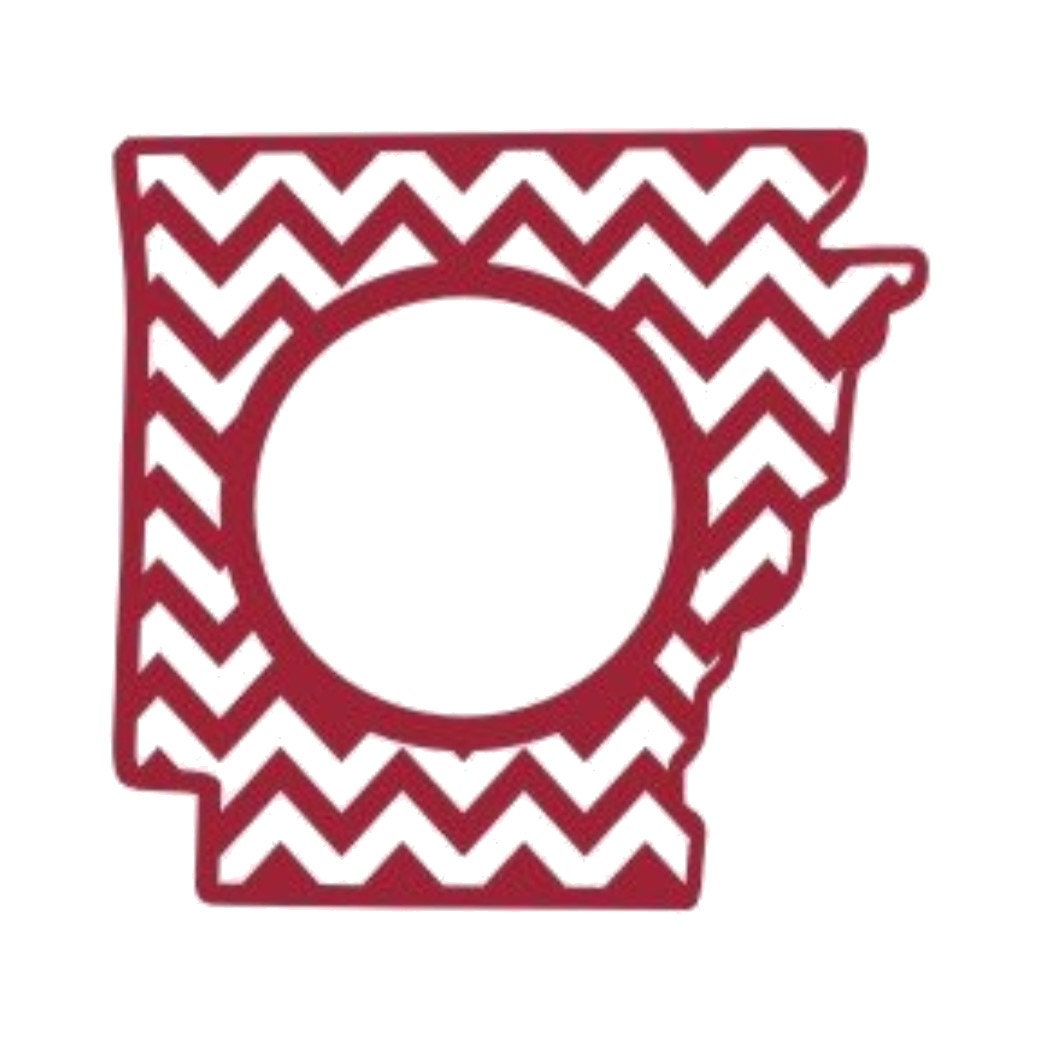 Download Chevron Arkansas with blank circle for Monogram SVG file for