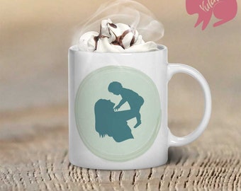 Mother With Baby Coffee Mug, Mother's Day Gift, Coffee Mug, Loving Mother Coffee Mug