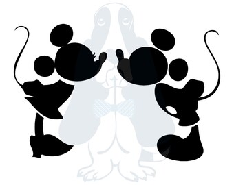 Mouse Kisses Cutting Files in Svg, Eps, Dxf, Png, Jpeg, and Studio for Cricut & Silhouette