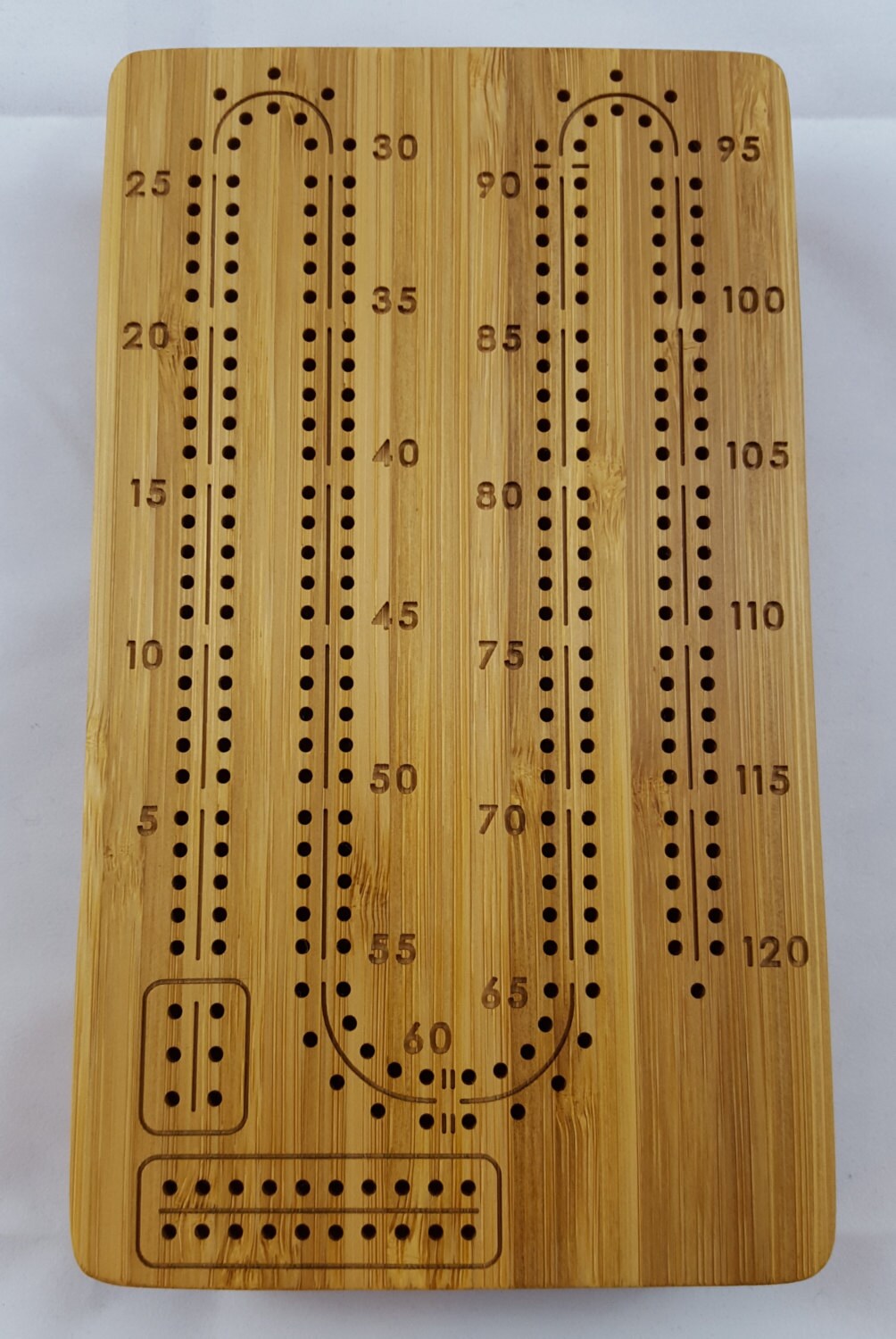 Portable 2 Player / Travel Cribbage Board with Pegs and Cards