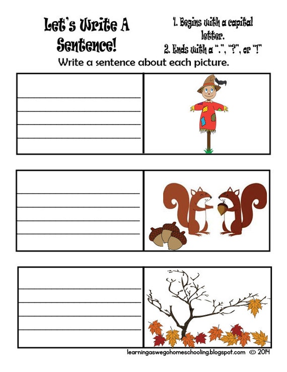 write a sentence about