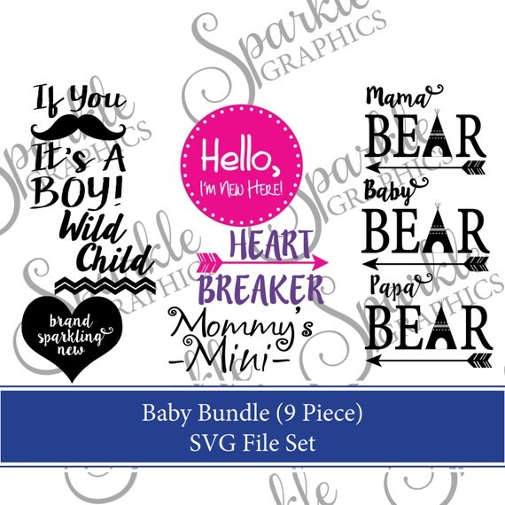 Download Baby SVG Bundle Set Baby SVG Baby Bear Mama Bear Bear