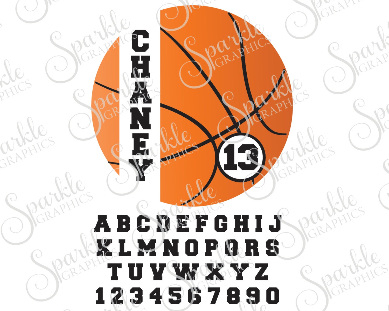 Download Basketball Monogram Cut File Basketball SVG Personalized
