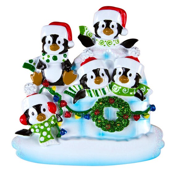items similar to penguin family personalized christmas items similar to penguin family personalized christmas