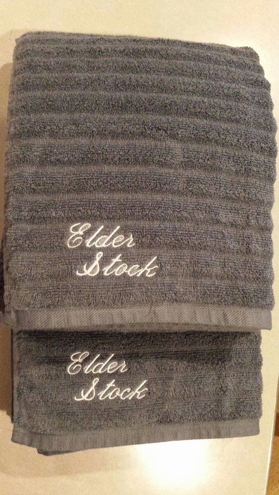 Mission Towels Set of 2 bath towels by ARachaelCreation on Etsy