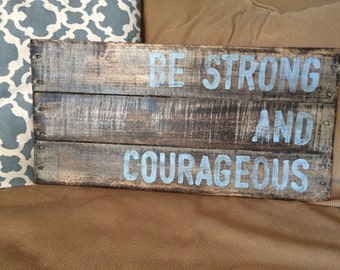 Wood pallet art handpainted with inspirational verse